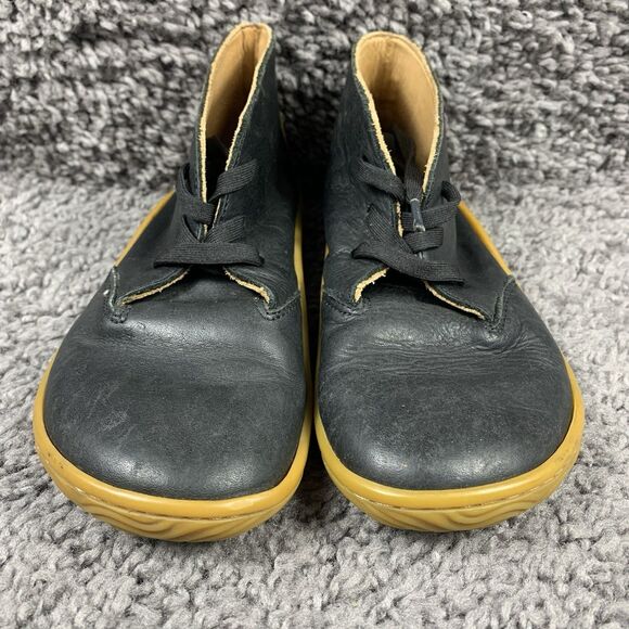 Kids VivoBarefoot Addis Black Leather Gum Shoes Sneakers EU 31 K US 13 - Picture 6 of 9